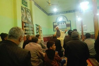 برگزاری مراسم شب چهارم فاطمیه در مسجد علی بن ابیطالب پشته سید شیر خدا در شهرستان خرم آباد