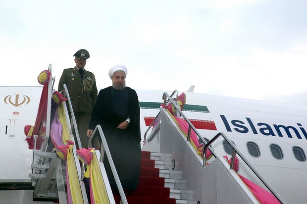 روحانی وارد «عمان» شد کویت؛ مقصد بعدی رئیس جمهور