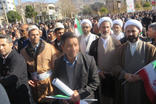 راهپیمایی دشمن شکن ۱۳دی درشهرستان خرم آباد